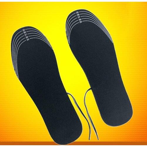 1 Pair USB Heated Shoe Insoles Foot Warming Pad Feet Warmer Sock Pad Mat Winter Outdoor Sports Heating Insoles Winter Warm