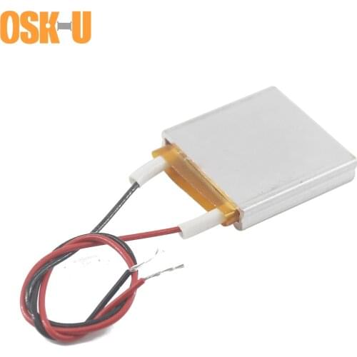 2PCS Thermostatic PTC Electric Heater Element 5V 30x30x6mm 40/70 Celsius Degree PTC Heating Element for Dehumidifier