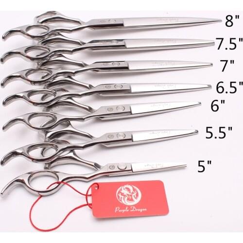 1Pair 5.5" 6" 6.5" 7" Purple Dragon Barber Scissors Cutting/Thinning Scissors Professional Hair Scissors or Pets Scissors Z1006