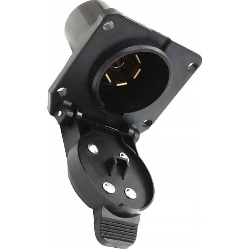 1pcs US Car 7 Way Plug Waterproof Plug Socket Plastic Trailer Adapter for Trailer Truck Vehicle A30