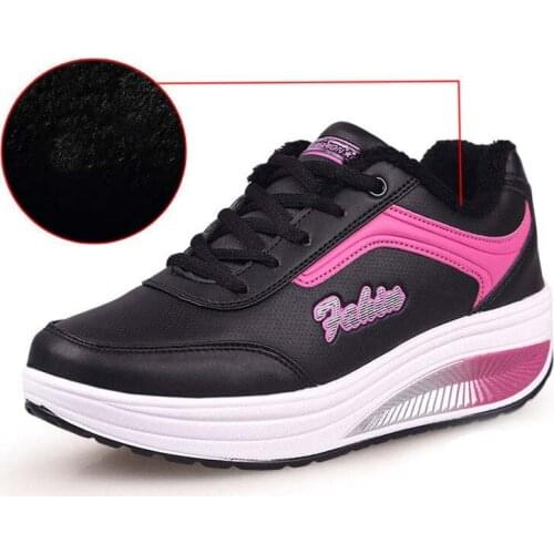 2020 Winter Boots Womens Shoes Lace Up Fashion Keep Warm Ankle Boots For Women Plush Furry Female Shoes Botas Mujer Plus Size