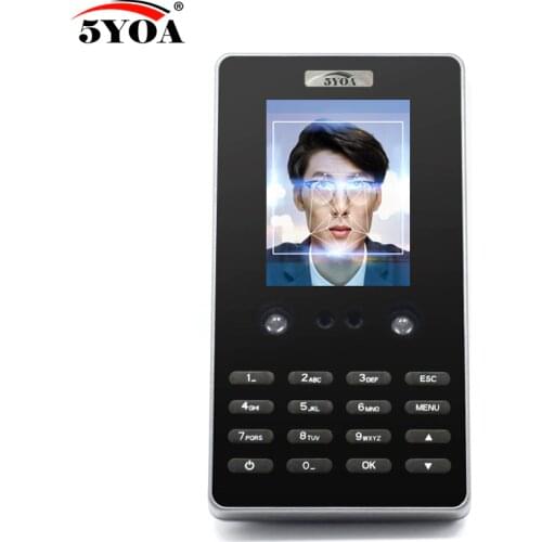 5YOA AF2 Facial Biometric Time Attendance Machine Face Recognition Device Clock Recorder Digital Electronic Standalone Reader