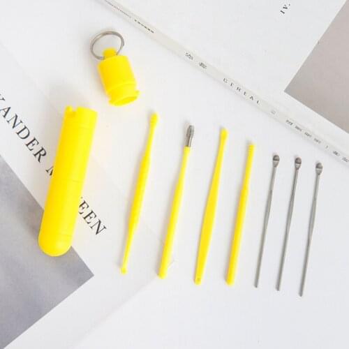 7Pcs Ear Wax Removal Tool Earpick Ear Cleaner Spoon Ear Care Cleaning Tool