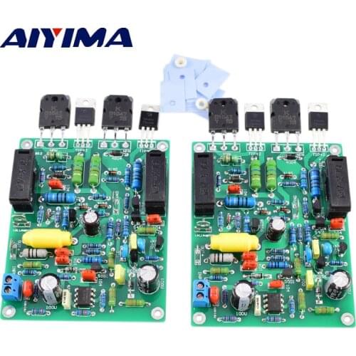 AIYIMA 2Pcs Power Audio Amplifier Board Amplificador 100W*2 Stereo QUAD405-2 Sound Amplifier Assembled Board
