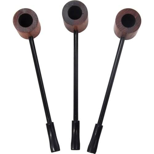 Ebony Wood Tobacco Smoking Pipe Portable Smoking Pipe Herb Tobacco Pipe Wood Pipes for Smoking Herb Smoke Gifts