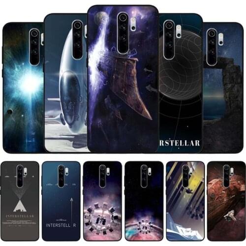 Interstellar black Silicone Phone Case For Redmi note 9 8 7 Pro S 8T 7A Cover