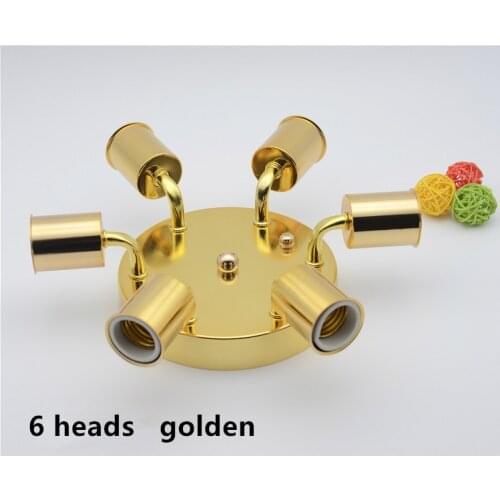 E27 Ceramic screw multi-heads lamp holder Bend tube Ceiling Lamp living room restaurant aisle DIY wall Light fixture accessories