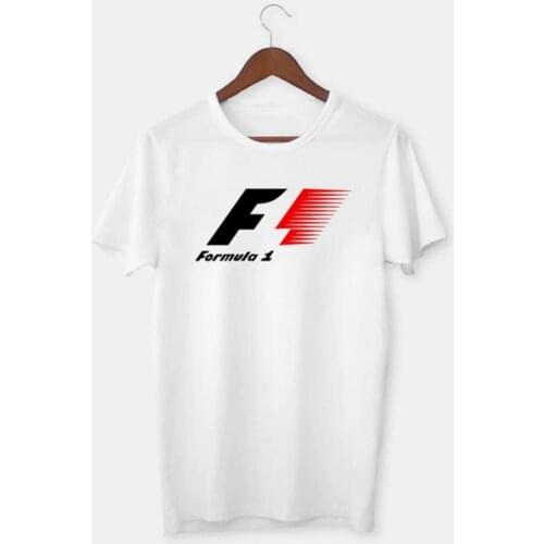 Womens Men 'S Formula 1 Printed White T-Shirt Perfect Designs Stylish Oversize Casual Turkish Fabric Quality