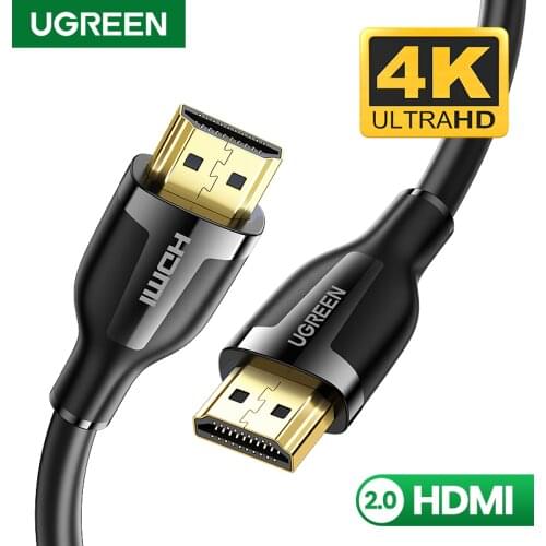 Ugreen HDMI-compatible Cable Splitter Switcher Cable 2.0 4K/60Hz for Ps4 TV Box Apple TV Male to Male 4K Audio Speaker Cable
