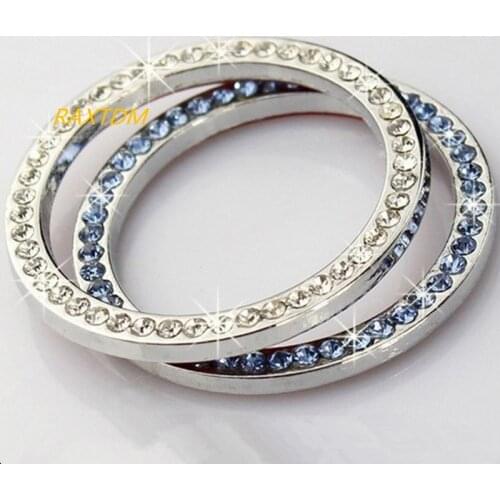 Crystal Car Engine Start Stop Ignition Key Ring For Mercedes Benz W203 W210 W211 AMG W204 C E S CLS CLK CLA SLK A200 A180 A260