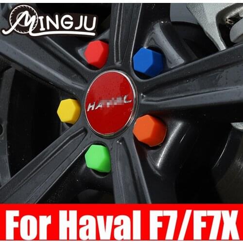 Car Wheel Hub Screw Cover luminous Nut Caps Bolt Rims Siliconel Glow Rubber Cap For Haval F7 FX7 2019 2020 2021 Accessories