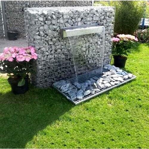 Waterfall landscaping flowing water fountain Fish pond water curtain wall make money ornaments waterfall water curtain