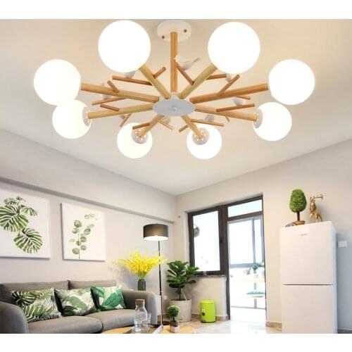 Nordic Chandeliers For Living room Bedroom Kitchen Glass Led Chandelier Lighting Bird deco Lamp Modern lustres de plafond WF1027