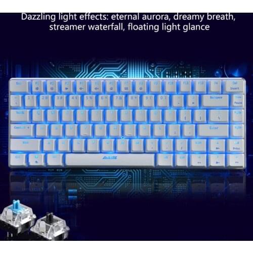 Mechanical Keyboard Ajazz AK33 82 Keys Mechanical Keyboard Russian/English Layout Gaming Keyboard New