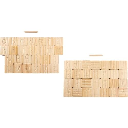 Wooden pen set and Montessori toy letter board for preschoolers