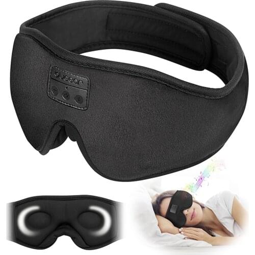 Mylego Sleep Headphones Eyemask, Bluetooth 3D Sleep Eye Mask, 100% Blackout Adjustable Eyeshade With Ultra-Thin Stereo Speaker