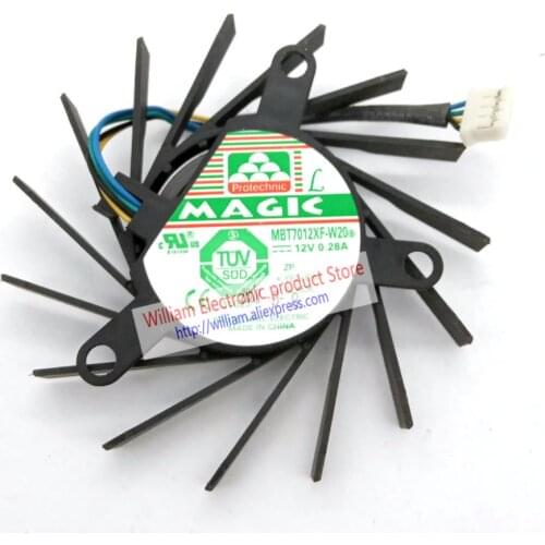 Original MBT7012XF-W20 DC12V 0.28A EVGA for NVIDIA 9600GT 9800GT Graphics card cooling fan