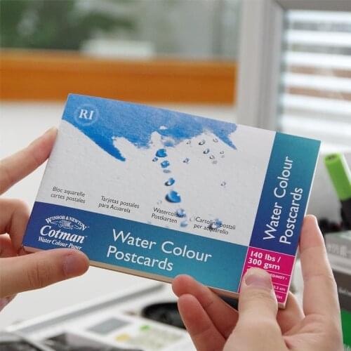Original Windsor Newton Watercolor Paper Postcard 300g Imported Water Color Hand-painted Blank Postcard Sketchbook Art Supplies