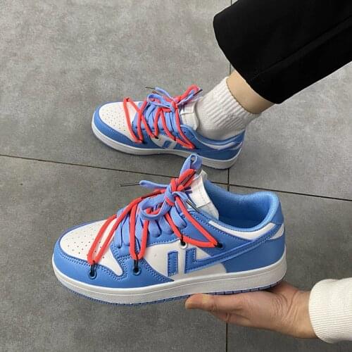 Lovers Ulzzang Retro Color Canvas Shoes Girl Boy Skateborad Shoes Lace Up Low 36-44 Unisex Woman Man Shoes