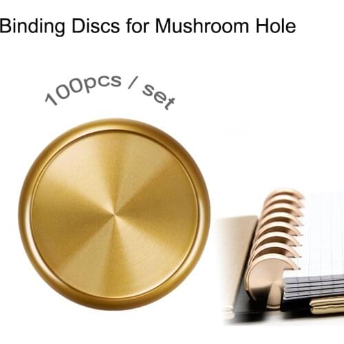 Fromthenon Color Metal Mushroom Discs for Loose Leaf Notebook Scrapbook 100pcs/ Set Planner Binding Discs Wholesale Stationery