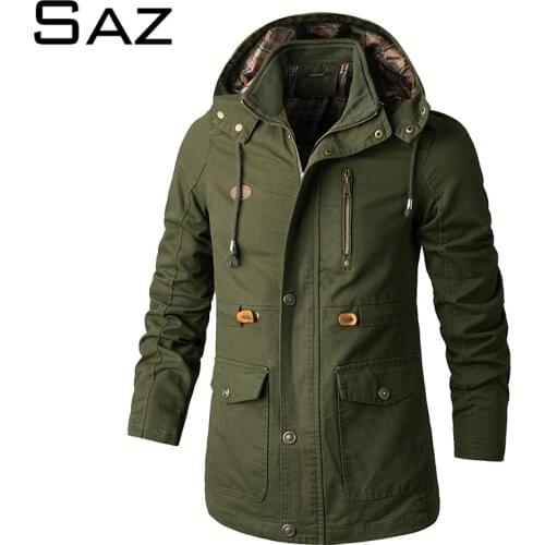 SAZ Hooded Jackets For Men