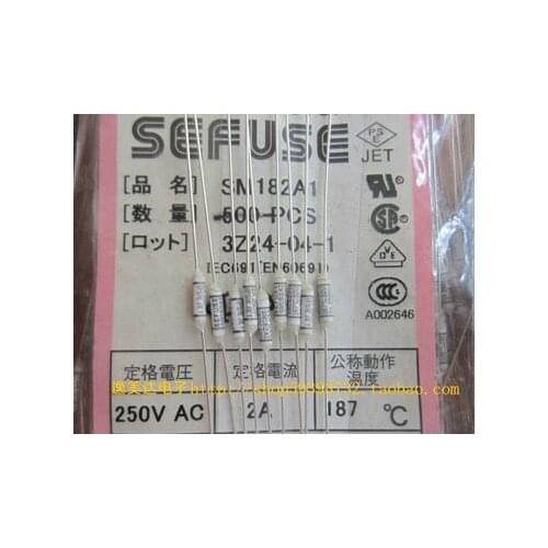 SM182A1 2A 250VAC 187 organic-type resistance temperature fuse
