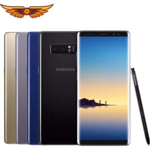 Original Unlocked Samsung Galaxy Note 8 Octa core 6.3`` 6GB RAM 64GB ROM 1 SIM Dual Rear Camera Android Fingerprint Cellphone