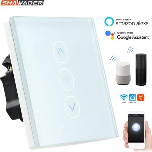 WiFi Smart Light Wall Switch Dimmer Wireless Interuptor Glass Panel Remote Control Timing by Smartlife Tuya Alexa Google Home