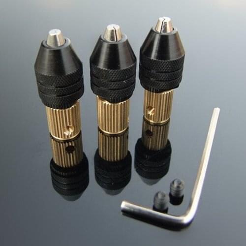 Universal Drill Chuck Clamping 0.5-3.2mm Multifunctional Micro Drill Chuck Self Tightening Tool M7/ M8 Shaft Couplings