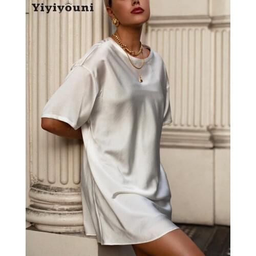 Однотонные летние платья Yiyiyouni China At AliExpress