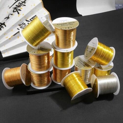 0.3mm 0.4mm 0.5mm 0.6mm 0.8mm 1mm Cable Copper Wire Jewelry Craft Making Beading Floral Colored Aluminum Craft Wire