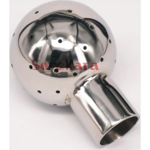 1" O/D 304 Stainless Steel Sanitary Weld 360 Degrees Fix Spray Ball Tank Cleaning Ball