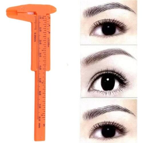 1pc Microblading Makeup Reusable Measuring Eyebrow Permanent Guide Ruler Tools Tattoo Accessories Eyebrow Positioning Ruler