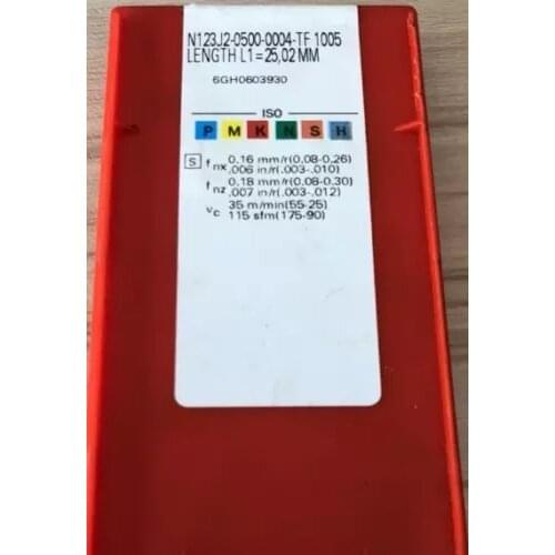 10PCS CARBIDE INSERT N123J2-0500-0004-TF 1005