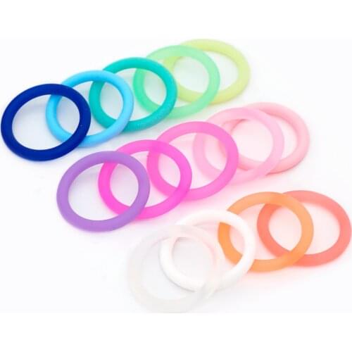 130pcs Silicone Baby Pacifier Dummy Ring MAM Adapter O Ring Food Grade Silicone Inner Diameter 21mm