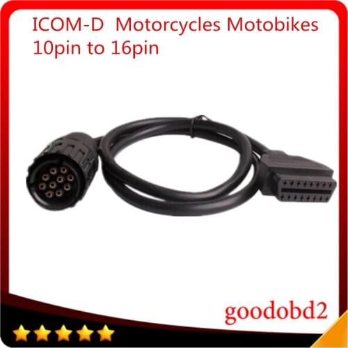 Car diagnostic tool I-COM A B C ICOM D Cable for ICOM-D Motorcycles Motobikes 10Pin To 16Pin OBD2 OBDII Diagnostic A2 Cable