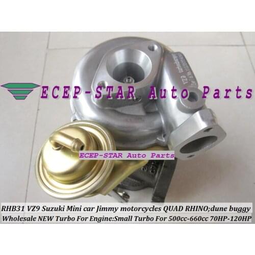 Free Ship RHB31 VZ9 13900-80710 Small Turbo For SUZUKI Jimny mini Car 500-660cc MOTORCYCLE QUAD RHINO Dune Buggy Modify 70-120HP