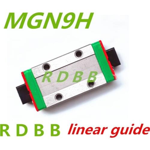 Free shipping MGN9H or MGN9C block for MGN9 MR9 9mm Linear Guide 9mm linear rail way Long linear carriage for CNC parts