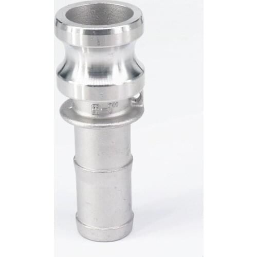 1" Hose Barbed 304 Stainless Steel Type E Plug Quick Fitting Camlock Connector