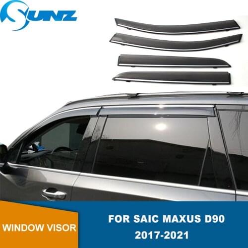 Side Window Deflector For Saic Maxus D90 2017 2018 2019 2020 2021 Window Visor Sun Rain Wind Deflector Awning Shield Guards SUNZ