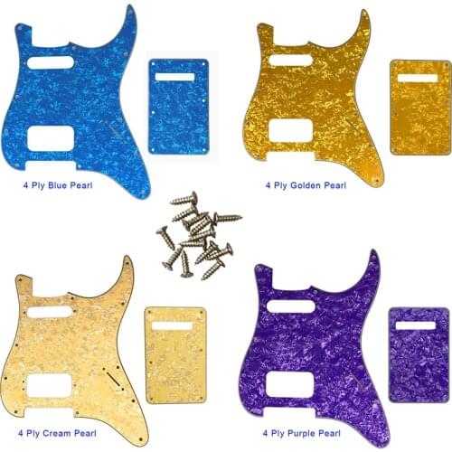 Guitar Parts-For US 72' 11 Screw Hole Standard St Deluxe Humbucker Hs Guitar Pickguard & Back Plate Scratch Plate