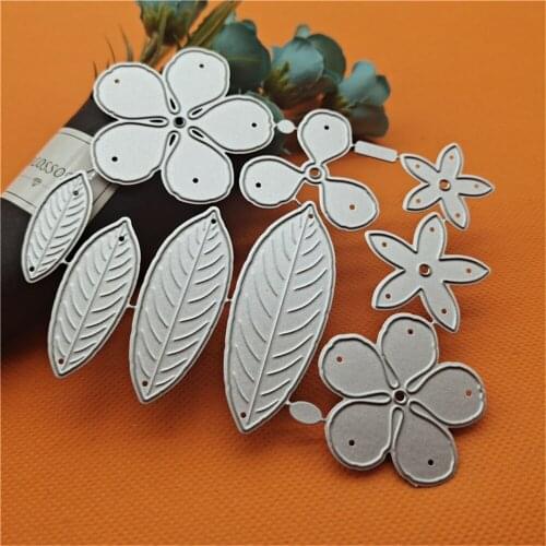 DIY flower leaf metal cutting dies carbon steel knife mold intelligence develop embossing Template Stencil Dies handicrafts