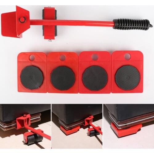 Home Trolley Lift And Move Slides Kit Easily System For Furniture 5 Packs Tool Set Furniture Lifter Transport set Heavy mover