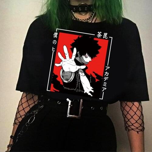 2020 My Hero Academia T Shirt Boku No Hero Academia Anime Kawaii Dabi T-shirt Graphic Tops Tees Male Unisex