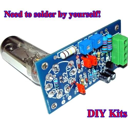 VU Meter Audio Level Indicator DIY Kits For 6E2 EM84 EM87 EM800 6UH6 Tube Magic Eye EL189