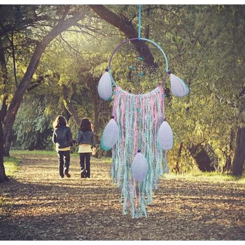 Dream catcher indoor handmade pendant gift for her or him feather dream catcher