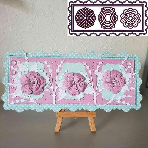 Metal cutting Die for 20 sets of lace-framed backgrounds DIY Metal Board Mould for Paper Decoration scrapbook-embossed