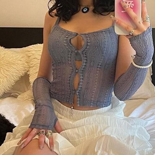 MyErato Solid Color Knitted Sleeveless Sexy Crop Top Women 2021 Fairy Grunge Y2K Vintage Clothes Fit Ribbed Tank Tops