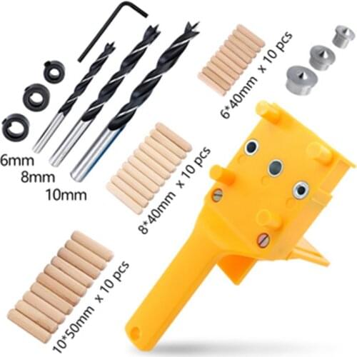 Woodworking Oblique Angle Drill Guide Set Pocket Hole Locator Durable Practical Multi-functional Drill Bits Jig Carpentry Tools