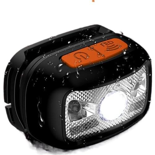 The head-mounted headlight glare bright inductive charging night fishing lamp lighting led flashlight dedicated small